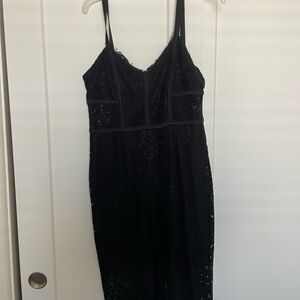 Elegant Black Lace Bodycon Dress